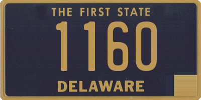 DE license plate 1160