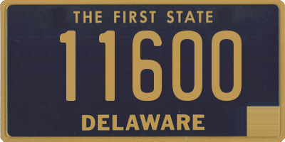 DE license plate 11600