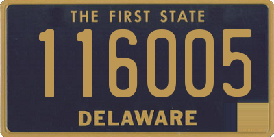 DE license plate 116005