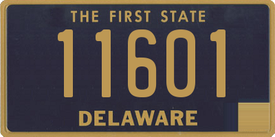 DE license plate 11601