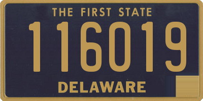 DE license plate 116019