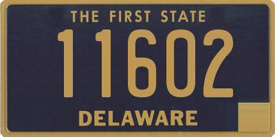 DE license plate 11602