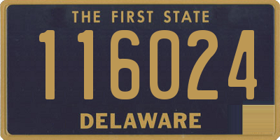 DE license plate 116024