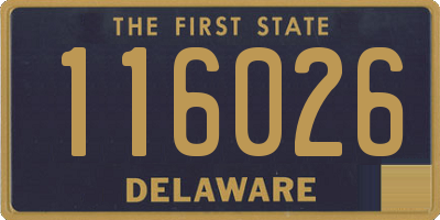 DE license plate 116026