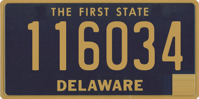 DE license plate 116034