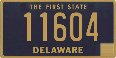 DE license plate 11604