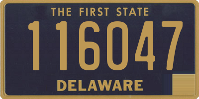 DE license plate 116047