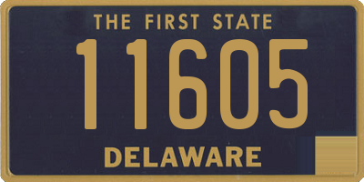 DE license plate 11605