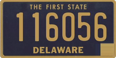 DE license plate 116056