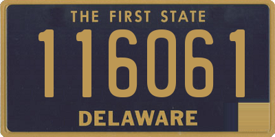 DE license plate 116061