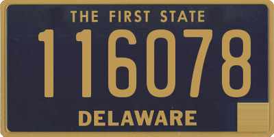 DE license plate 116078