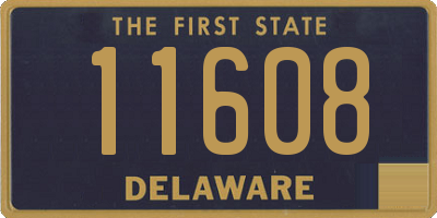 DE license plate 11608