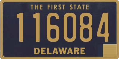 DE license plate 116084