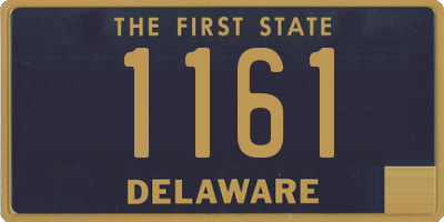 DE license plate 1161