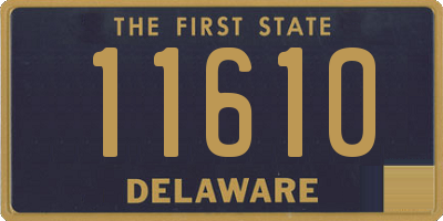 DE license plate 11610