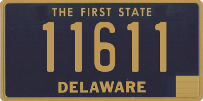 DE license plate 11611