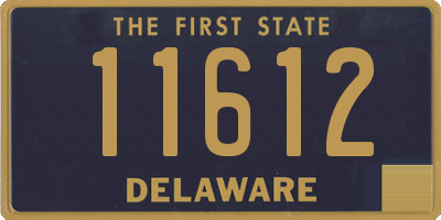 DE license plate 11612