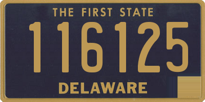 DE license plate 116125