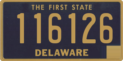 DE license plate 116126