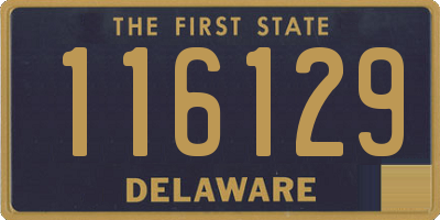 DE license plate 116129