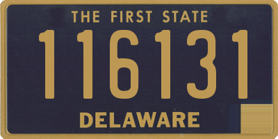 DE license plate 116131