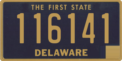 DE license plate 116141