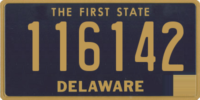 DE license plate 116142