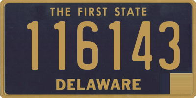 DE license plate 116143