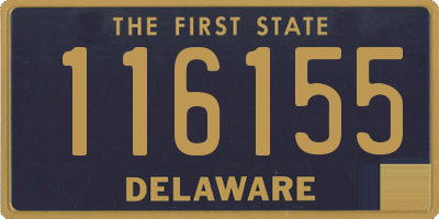 DE license plate 116155