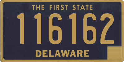 DE license plate 116162