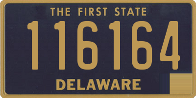 DE license plate 116164