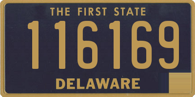 DE license plate 116169