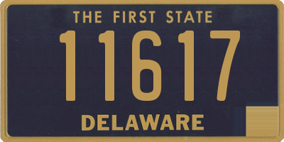 DE license plate 11617