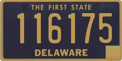 DE license plate 116175