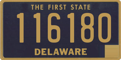 DE license plate 116180