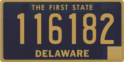 DE license plate 116182