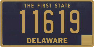 DE license plate 11619