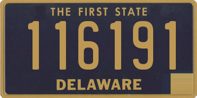 DE license plate 116191