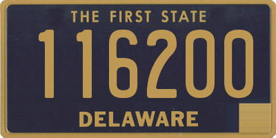 DE license plate 116200