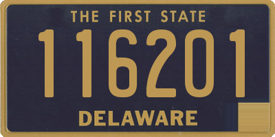 DE license plate 116201