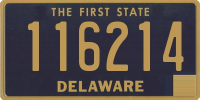 DE license plate 116214