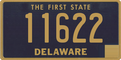 DE license plate 11622