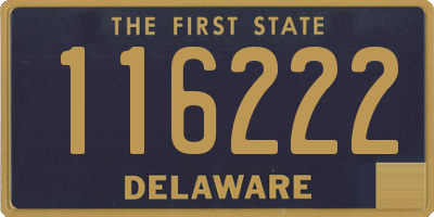 DE license plate 116222