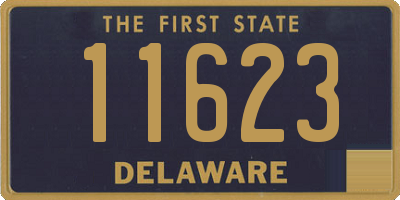 DE license plate 11623