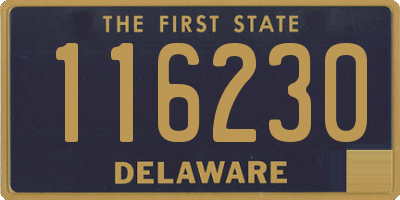 DE license plate 116230