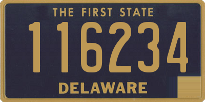 DE license plate 116234