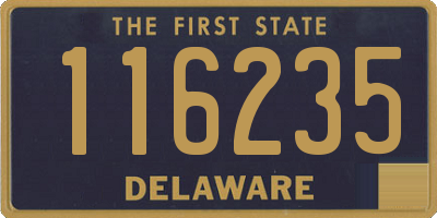 DE license plate 116235