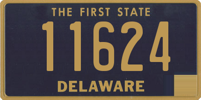 DE license plate 11624