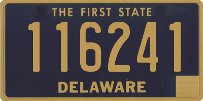 DE license plate 116241