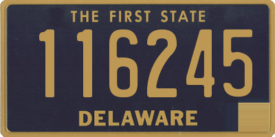 DE license plate 116245